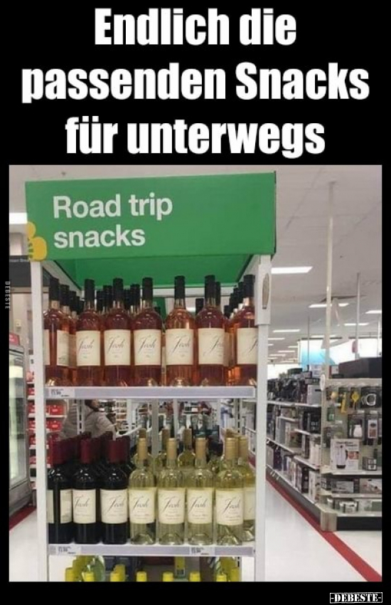 Endlich die passenden Snacks für unterwegs.. - Lustige Bilder | DEBESTE.de