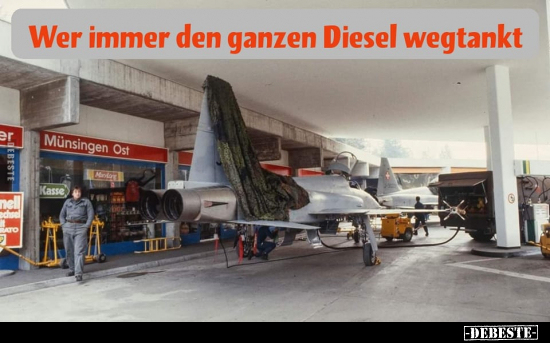 Wer immer den ganzen Diesel wegtankt.. - Lustige Bilder | DEBESTE.de