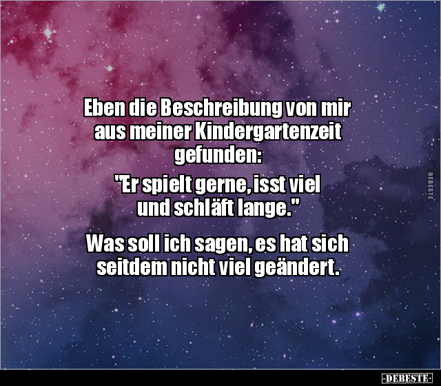 Eben die Beschreibung von mir aus meiner Kindergartenzeit.. - Lustige Bilder | DEBESTE.de