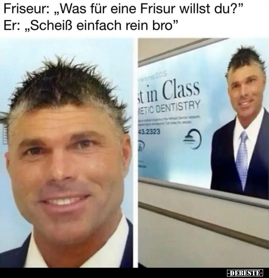 Friseur: "Was für eine Frisur willst du?".. - Lustige Bilder | DEBESTE.de