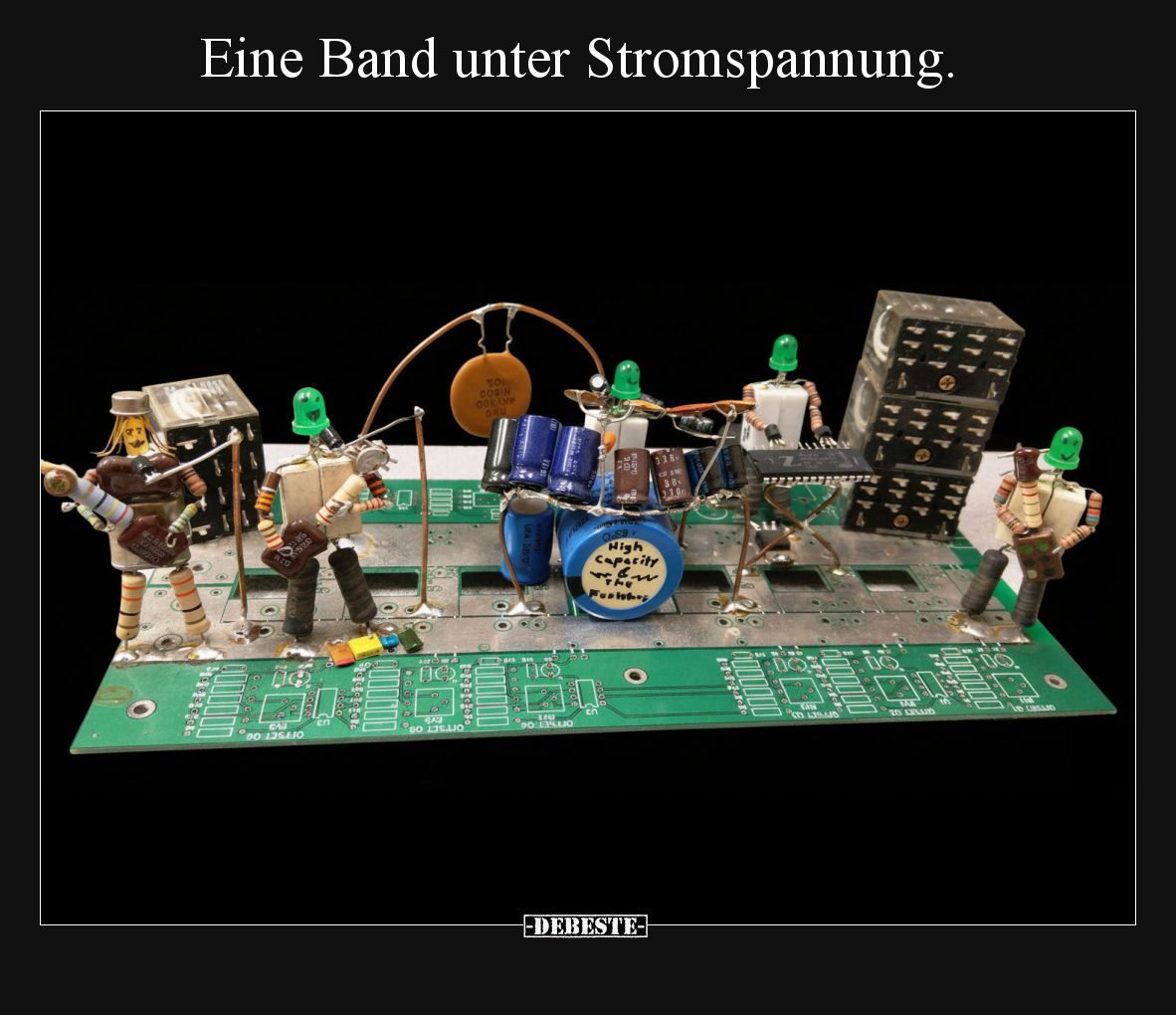 Eine Band unter Stromspannung