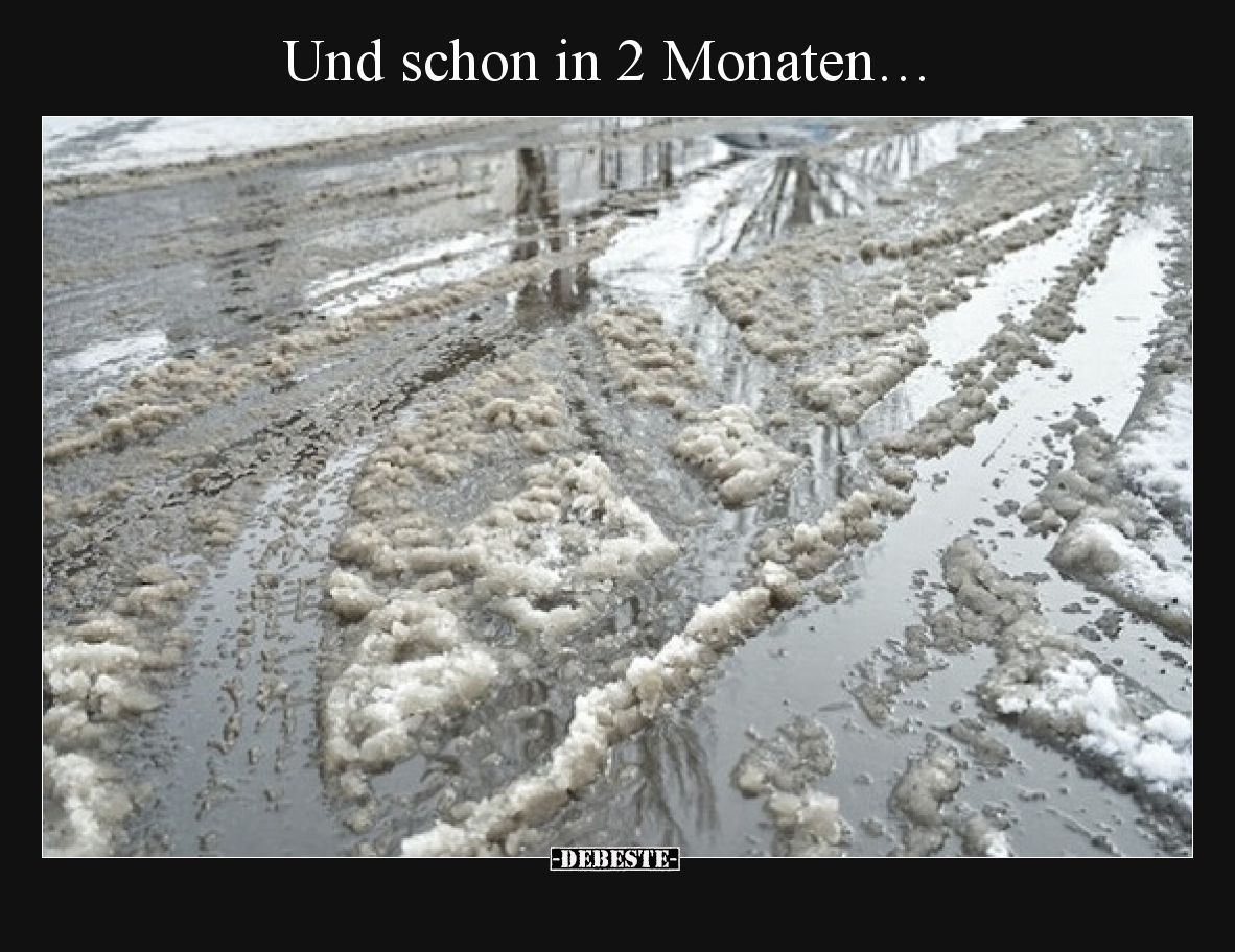 Und schon in 2 Monaten…