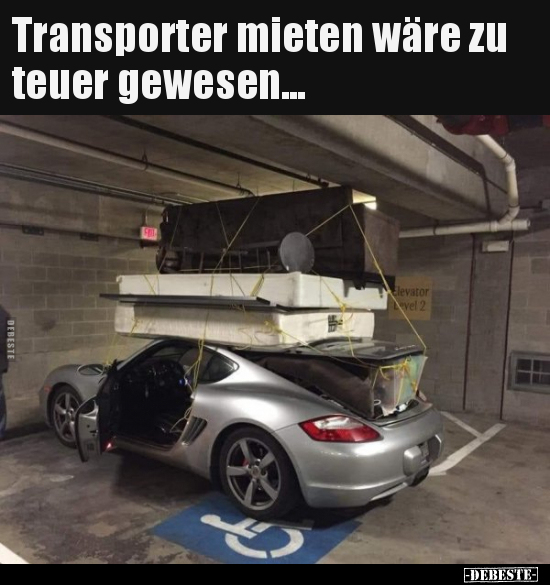 Transporter mieten wäre zu teuer gewesen... - Lustige Bilder | DEBESTE.de
