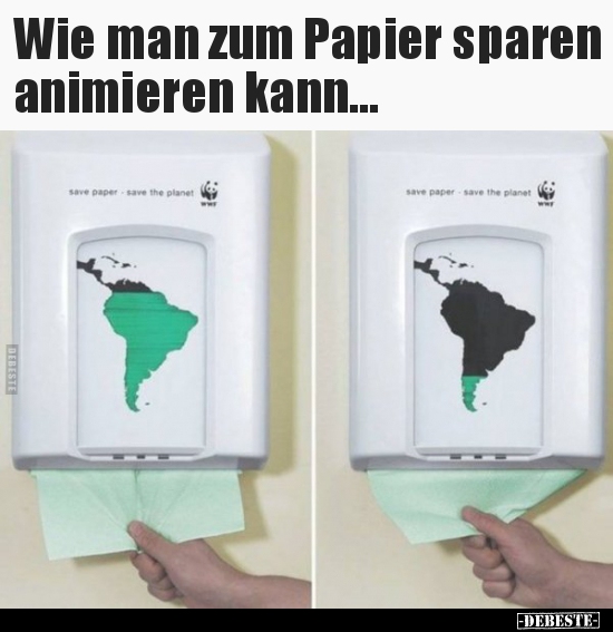 Wie man zum Papier sparen animieren kann... - Lustige Bilder | DEBESTE.de