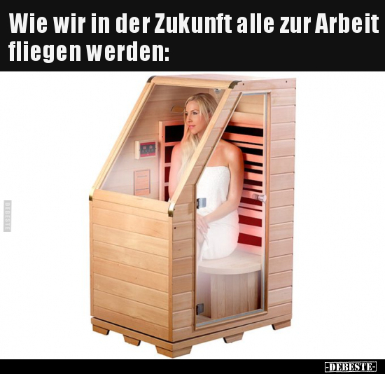 Wie wir in der Zukunft alle zur Arbeit fliegen werden.. - Lustige Bilder | DEBESTE.de