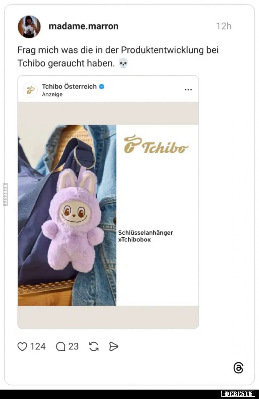 Frag mich was die in der Produktentwicklung bei Tchibo geraucht haben