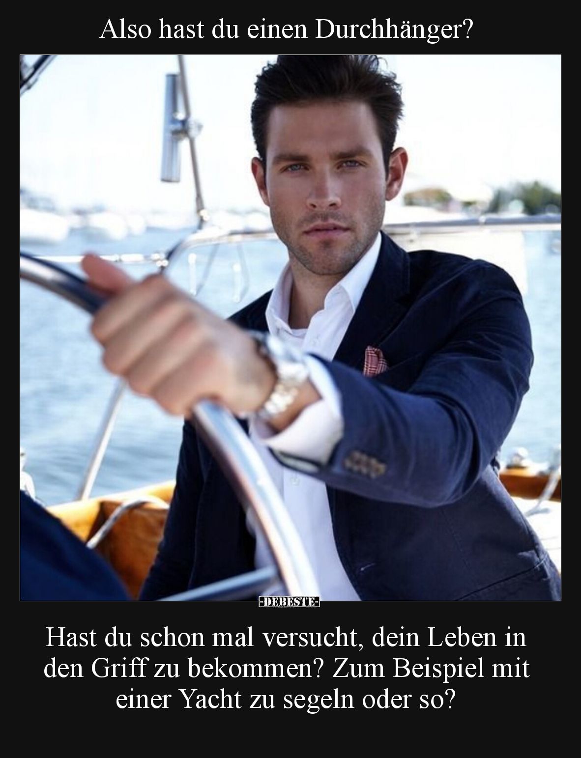 Also hast du einen Durchhänger?

Hast du schon mal versucht, dein Leben in den Griff zu bekommen? Zum Beispiel mit einer Ya...