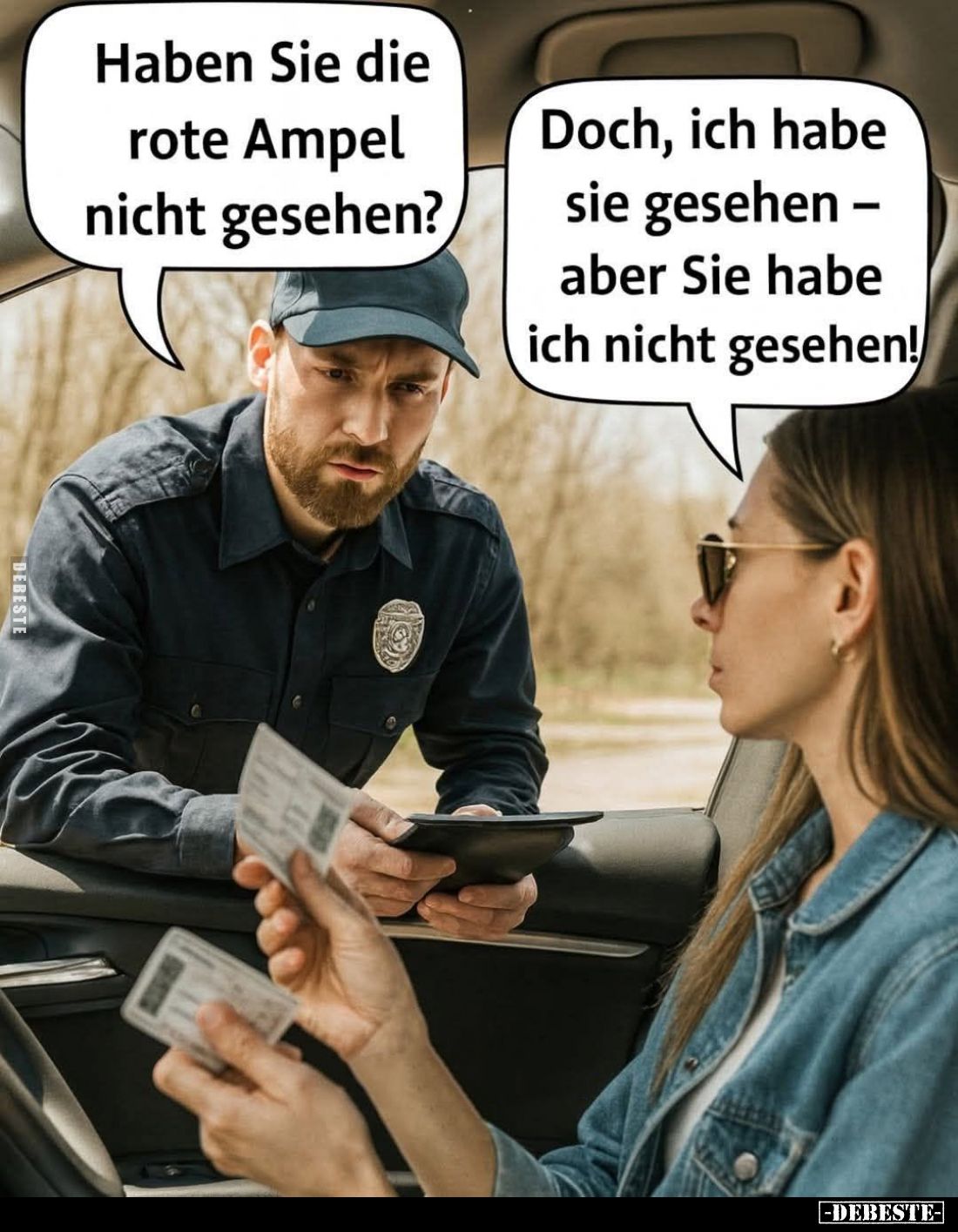 Haben Sie die rote Ampel nicht gesehen?... - Lustige Bilder | DEBESTE.de