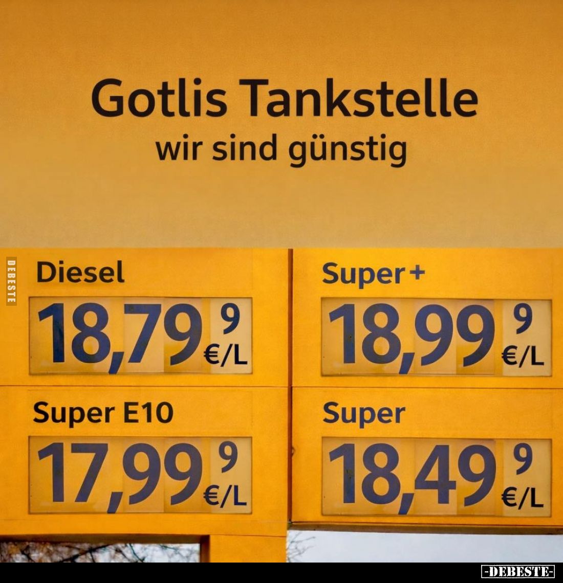 Gotlis Tankstelle - wir sind günstig.