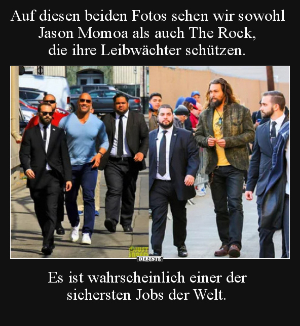 Auf diesen beiden Fotos sehen wir sowohl Jason Momoa als.. - Lustige Bilder | DEBESTE.de