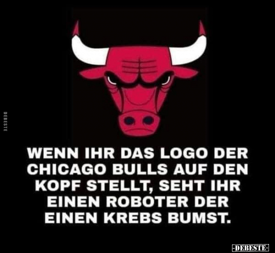 Wenn ihr das Logo der Chicago Bulls auf den Kopf stellt.. - Lustige Bilder | DEBESTE.de