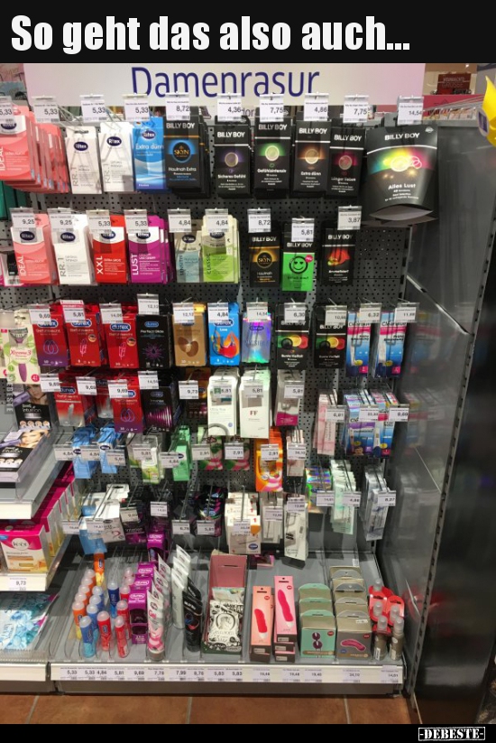 So geht das also auch...