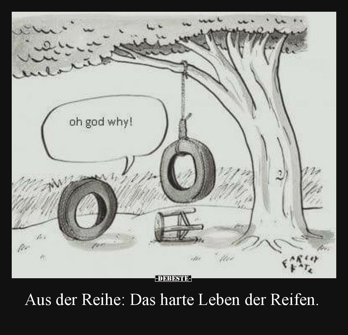 Aus der Reihe: Das harte Leben der Reifen.