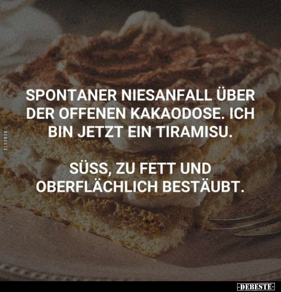 Spontaner Niesanfall über der offenen Kakaodose... - Lustige Bilder | DEBESTE.de