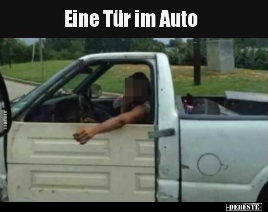 Eine Tür im Auto..