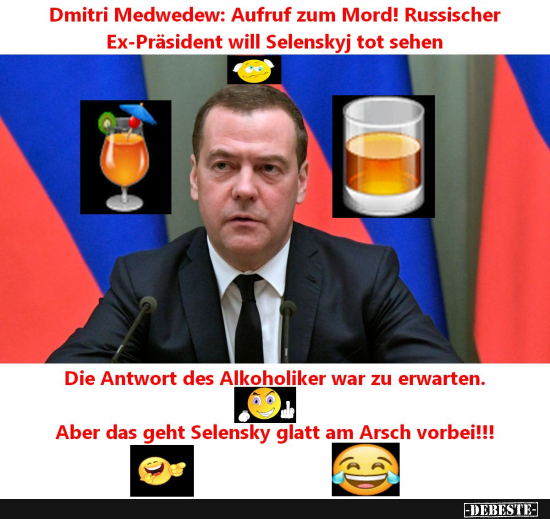Putins wankende Wodkaflasche schreit wieder durch die Gegend - Lustige Bilder | DEBESTE.de