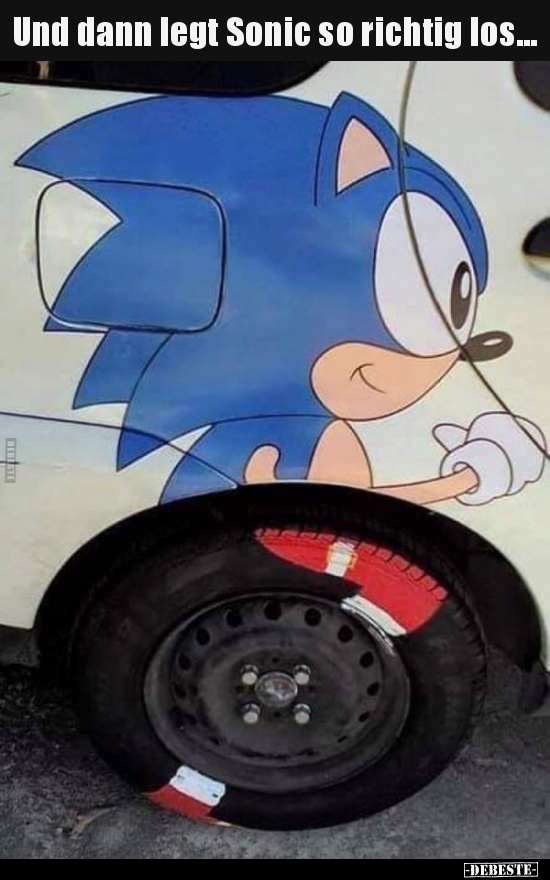 Und dann legt Sonic so richtig los...