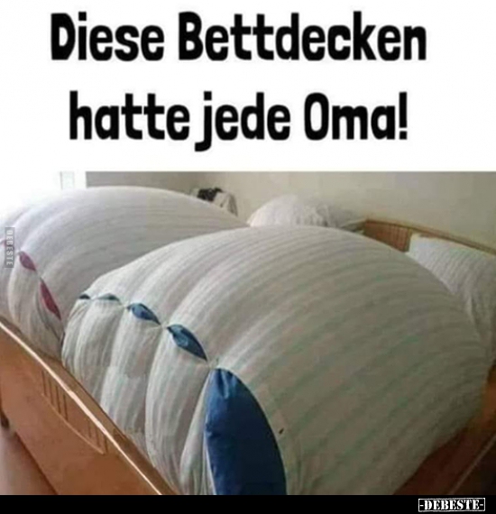 Diese Bettdecken hatte jede Oma!.. - Lustige Bilder | DEBESTE.de