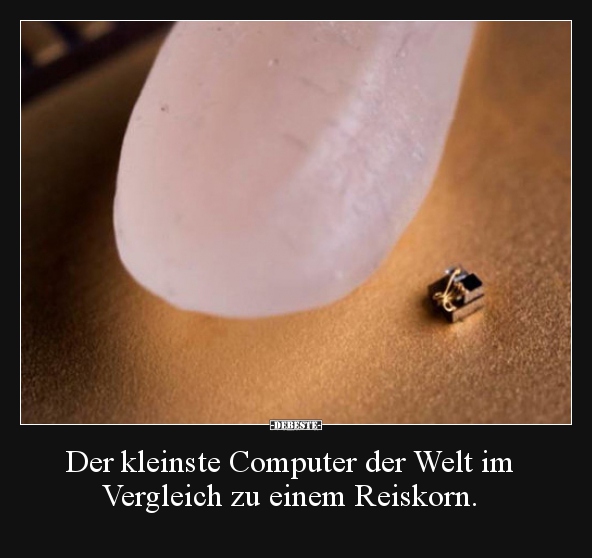 Der kleinste Computer der Welt im  Vergleich zu einem.. - Lustige Bilder | DEBESTE.de