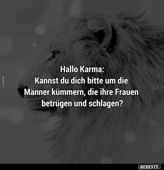 Hallo, Karma, Bitte, Männer, Frauen