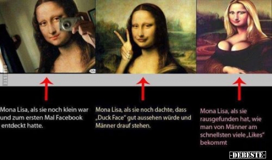 Mona Lisa, als sie noch klein war und zum ersten Mal.. - Lustige Bilder | DEBESTE.de