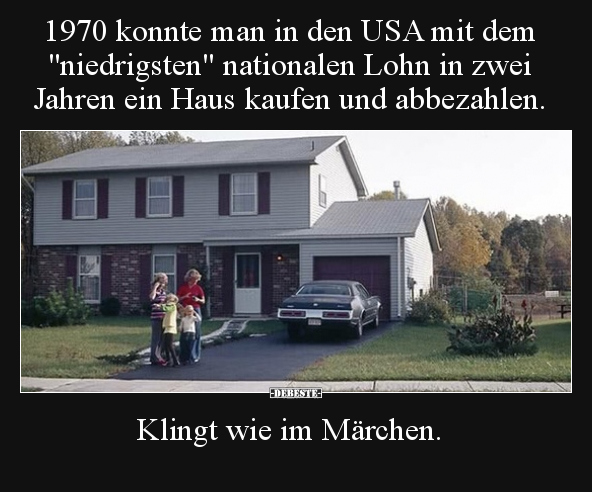 1970 konnte man in den USA mit dem "niedrigsten" nationalen.. - Lustige Bilder | DEBESTE.de