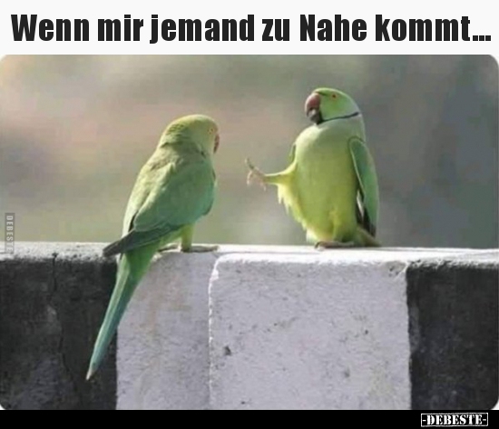 Wenn mir jemand zu Nahe kommt...