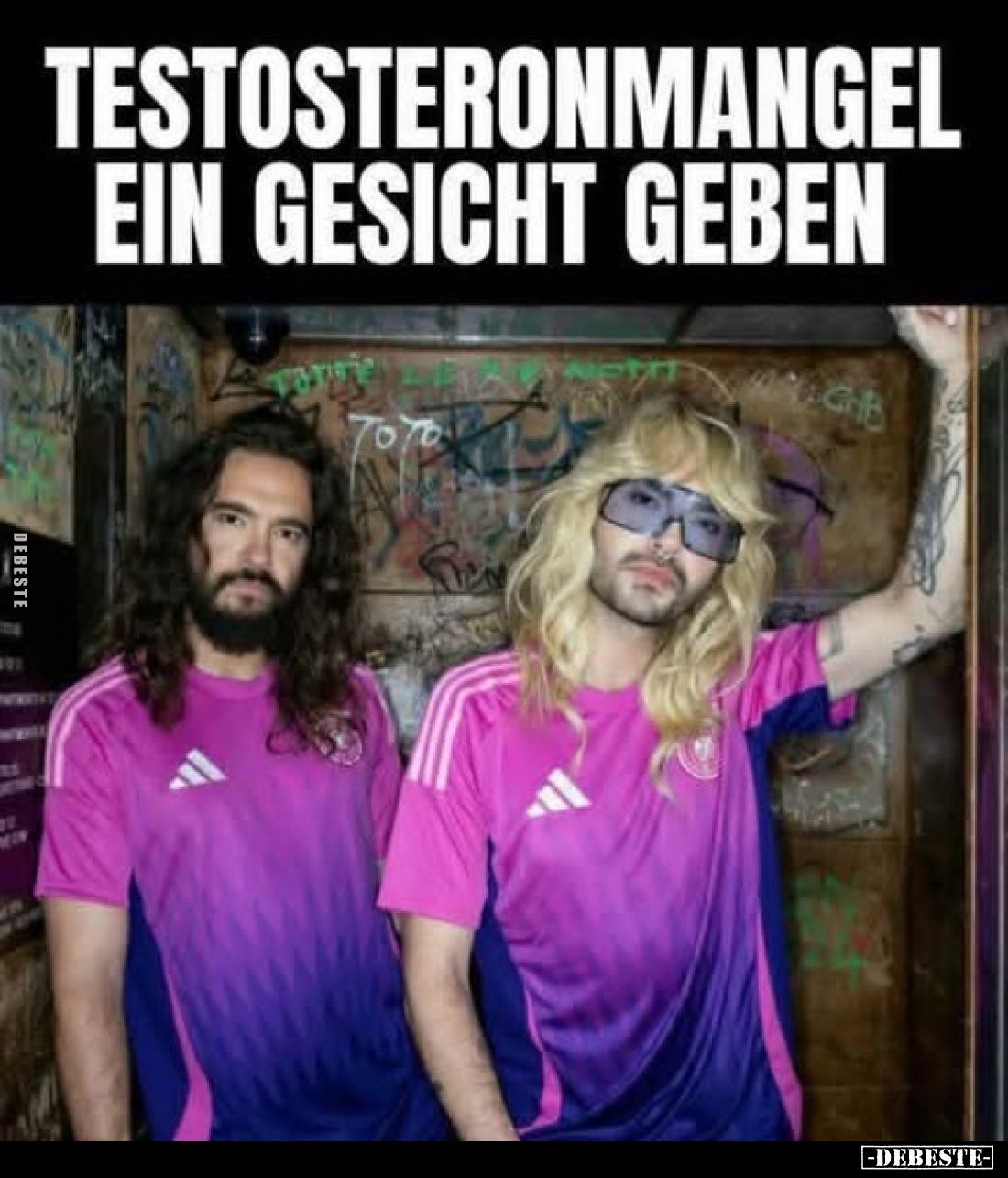 Testosteronmangel ein Gesicht geben.