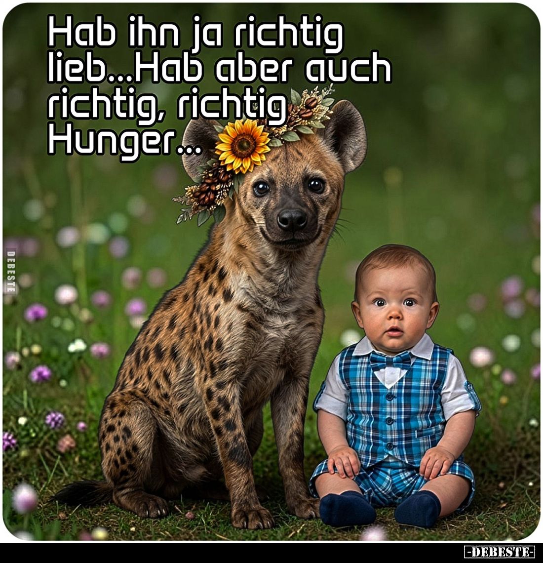 Hab ihn ja richtig lieb... Hab aber auch richtig, richtig Hunger...