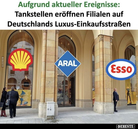 Aufgrund aktueller Ereignisse: Tankstellen eröffnen.. - Lustige Bilder | DEBESTE.de