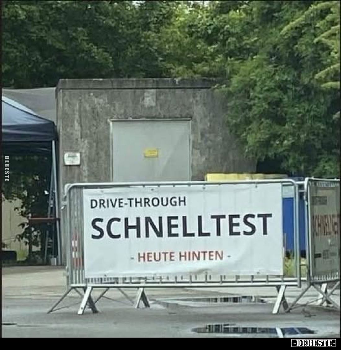 Drive-through
Schnelltest
- heute hinten -
