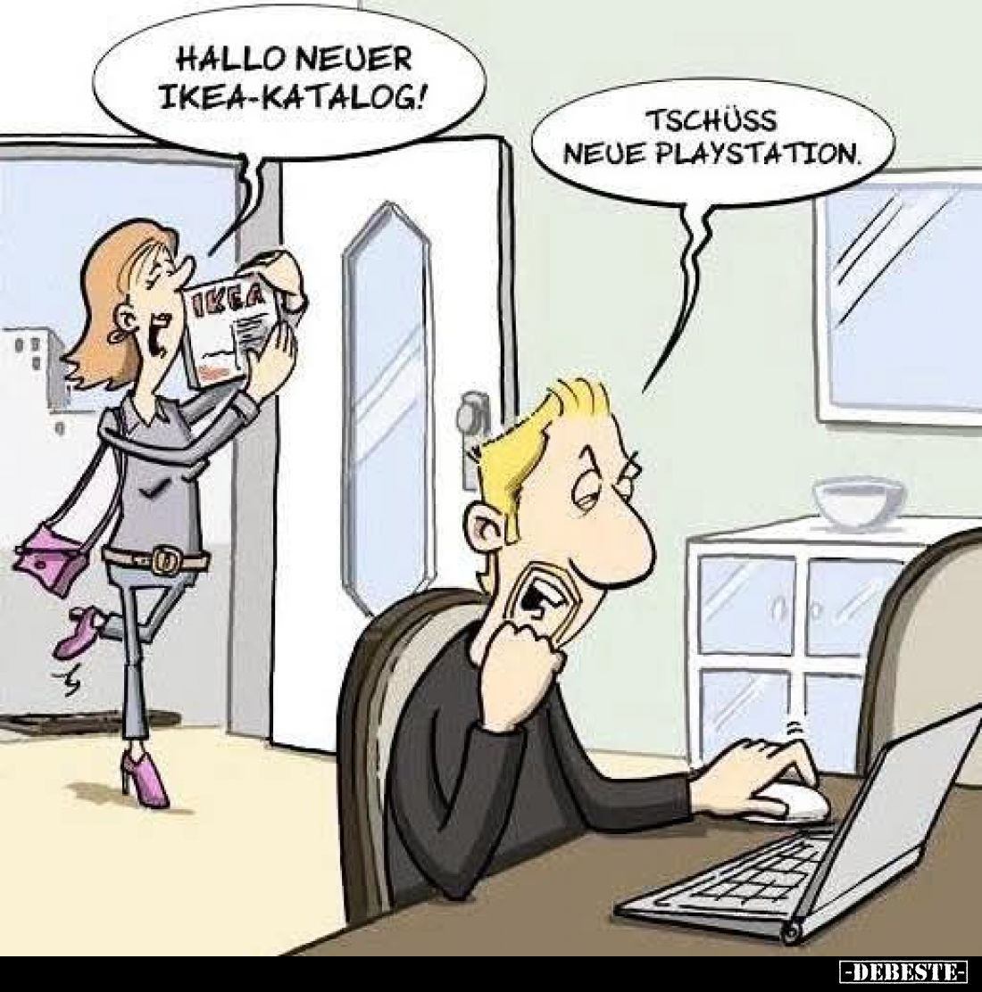 Hallo neuer Ikea-katalog!
Tschüss neue Playstation.