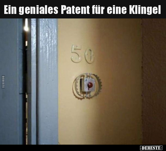 Ein geniales Patent für eine Klingel.. - Lustige Bilder | DEBESTE.de