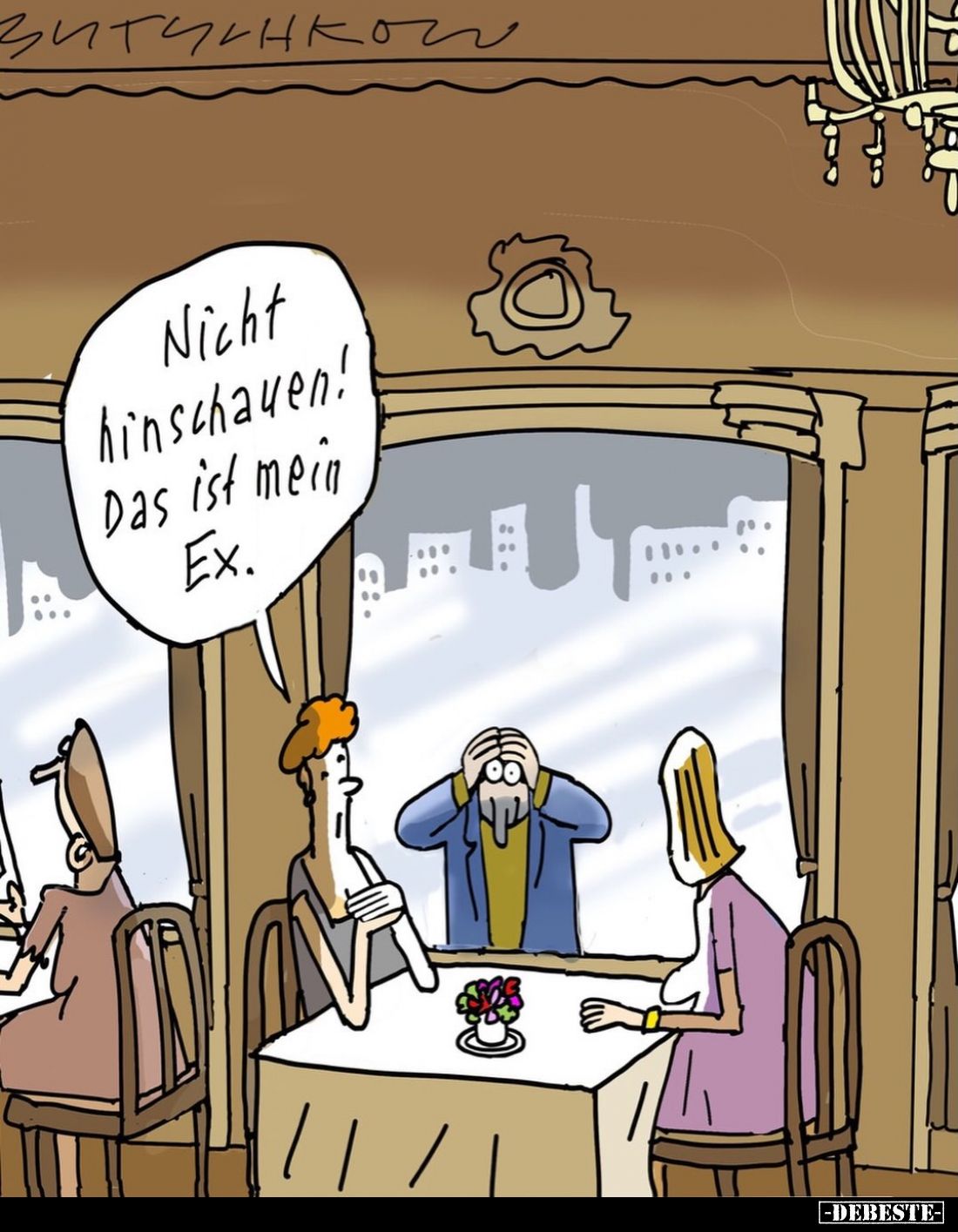 Nicht hinschauen! Das ist mein Ex.