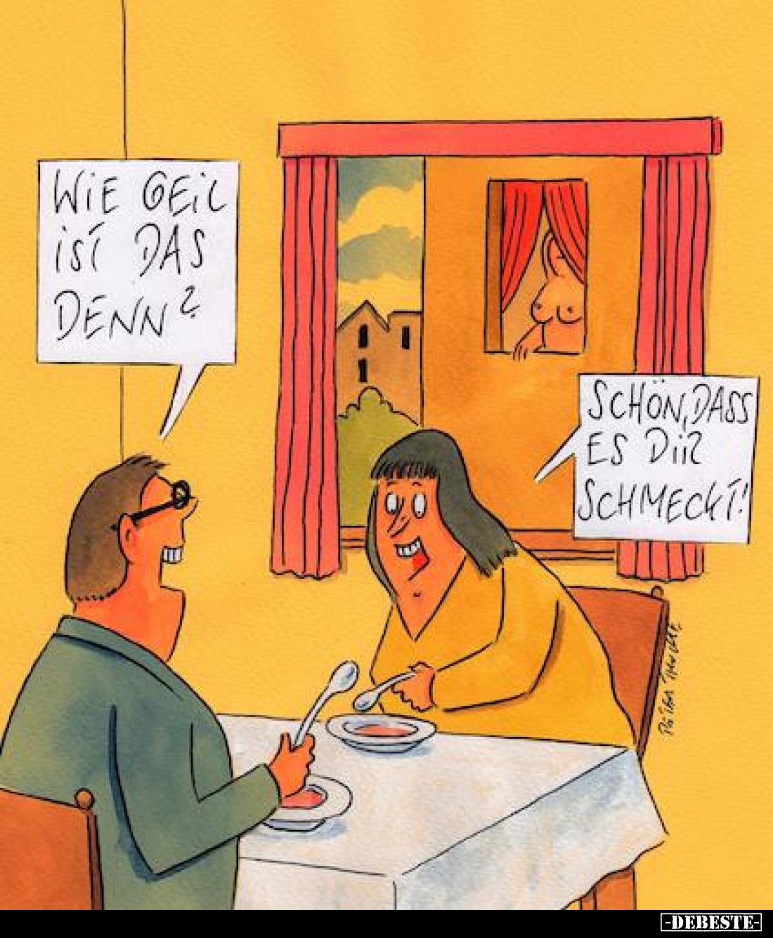 Wie geil ist das denn? -
Schön, dass es dir schmeckt.