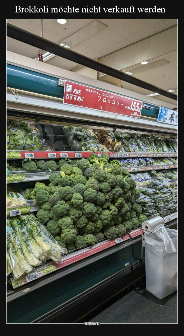 Brokkoli möchte nicht verkauft werden.. - Lustige Bilder | DEBESTE.de