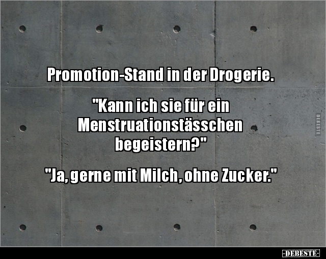 Promotion-Stand in der Drogerie. "Kann ich sie für.." - Lustige Bilder | DEBESTE.de