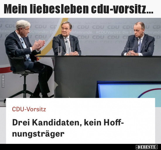 Mein liebesleben cdu-vorsitz... - Lustige Bilder | DEBESTE.de