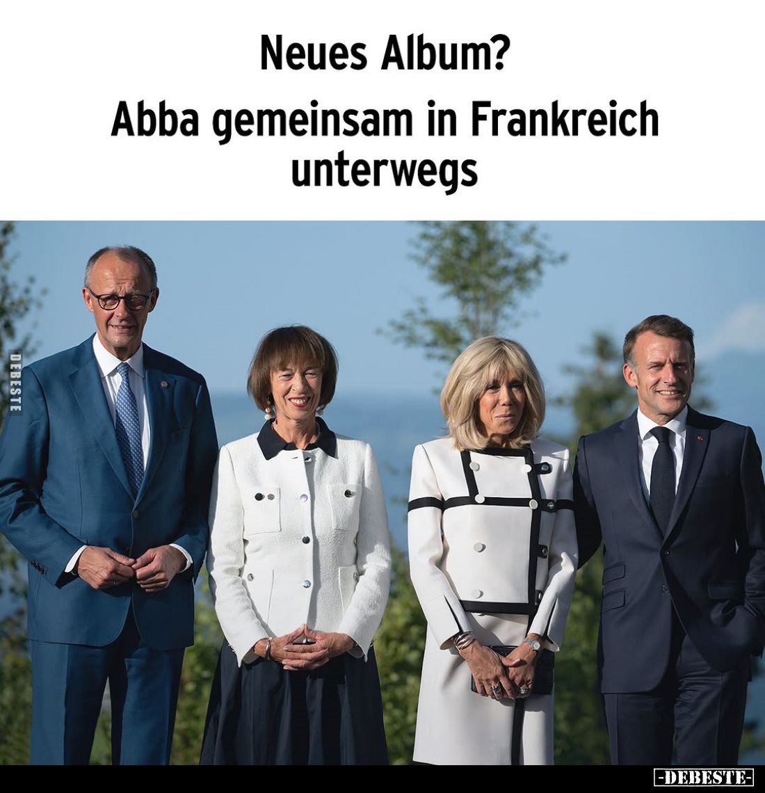 Neues Album?
Abba gemeinsam in Frankreich unterwegs.