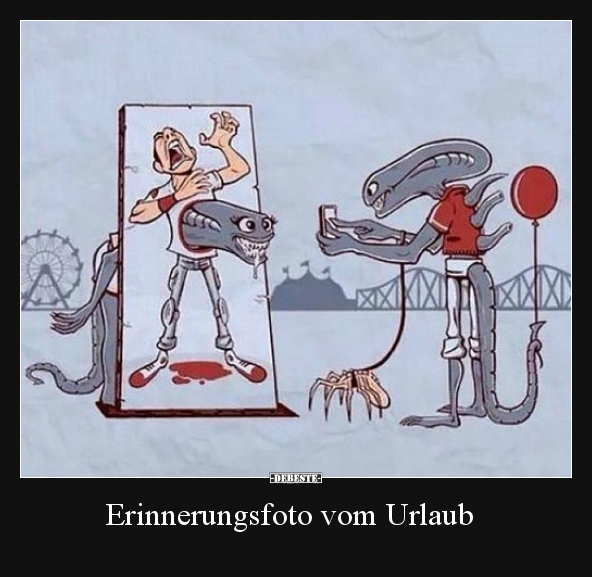 Erinnerungsfoto vom Urlaub..