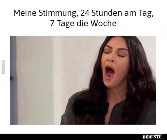 Meine Stimmung, 24 Stunden am Tag, 7 Tage die Woche.. - Lustige Bilder | DEBESTE.de