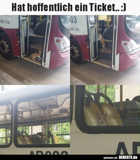 Hat hoffentlich ein Ticket.. :)