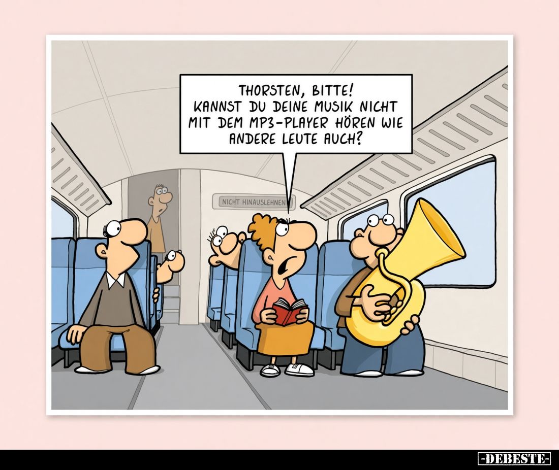 Thorsten, bitte! Kannst du deine Musik nicht mit dem MP3-Player hören wie andere Leute auch?