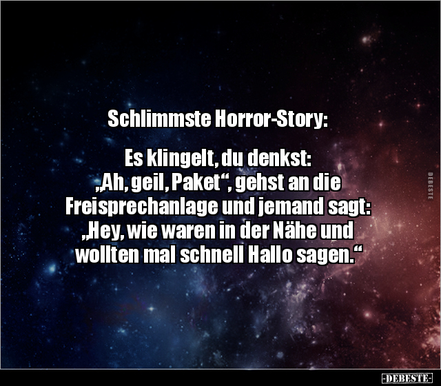 Schlimmste Horror-Story: Es klingelt, du denkst... - Lustige Bilder | DEBESTE.de