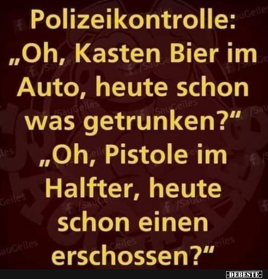 Polizeikontrolle - Lustige Bilder | DEBESTE.de