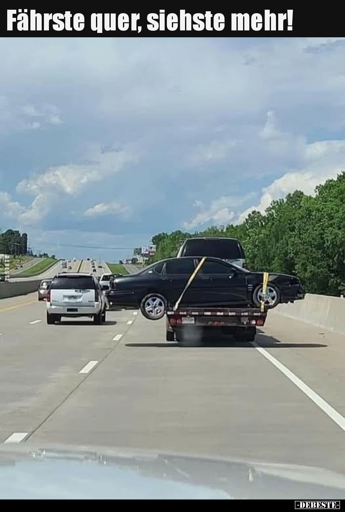 Fährste quer, siehste mehr!