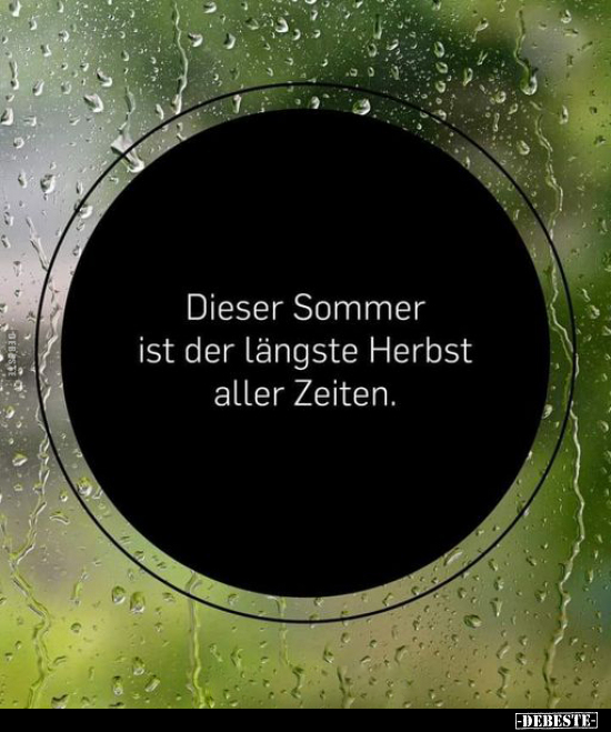 Dieser Sommer ist der längste Herbst aller Zeiten... - Lustige Bilder | DEBESTE.de