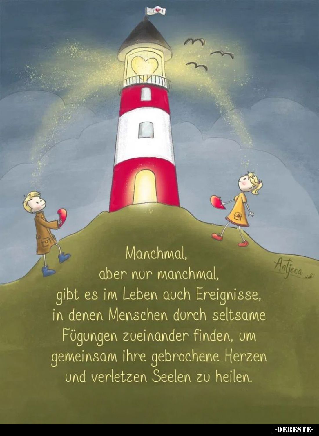 Manchmal, aber nur manchmal, gibt es im Leben auch Ereignisse, in denen Menschen durch seltsame Fügungen zueinander finden, u...