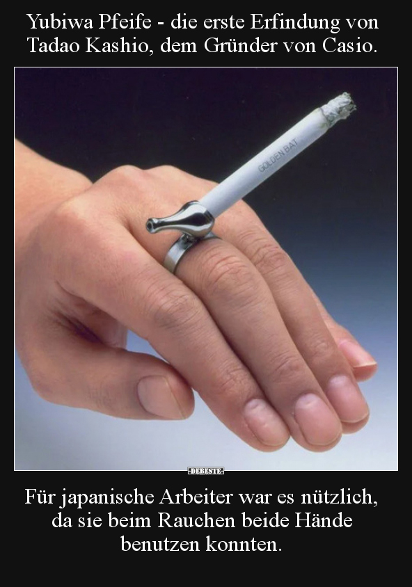 Yubiwa Pfeife - die erste Erfindung von Tadao Kashio, dem..
