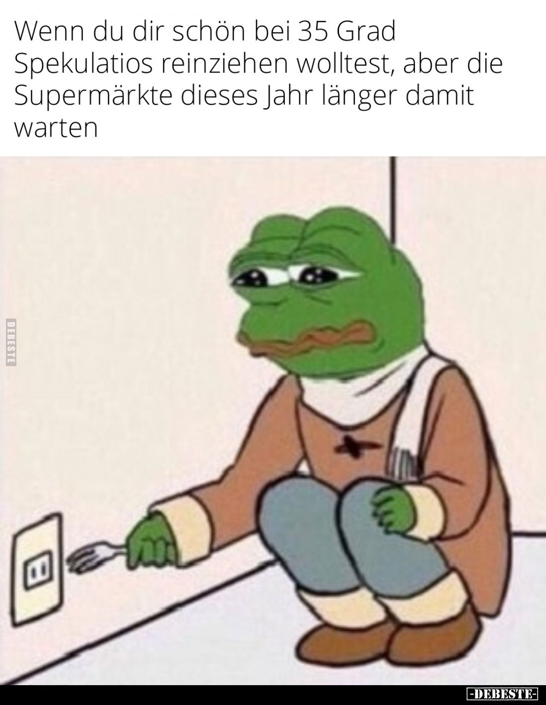 Wenn du dir schön bei 35 Grad Spekulatius reinziehen wolltest, aber die Supermärkte dieses Jahr länger damit warten